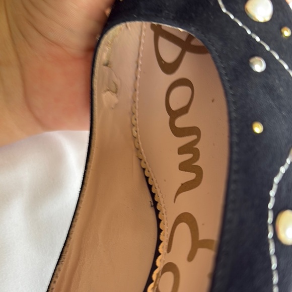 Sam Edelman Black and Gold Studded Heels - Picture 5 of 9